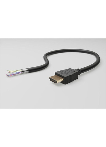 Кабель монітора сигнальний HDMI M/M (тато/тато) 3.0m HS+HEC+ARC 4K@30Hz D=6.0mm Gold Goobay (369646325)