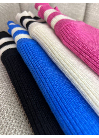 Свитер гольф женский 6728 полоса кроп-топ короткий MIX RAY (302899825)