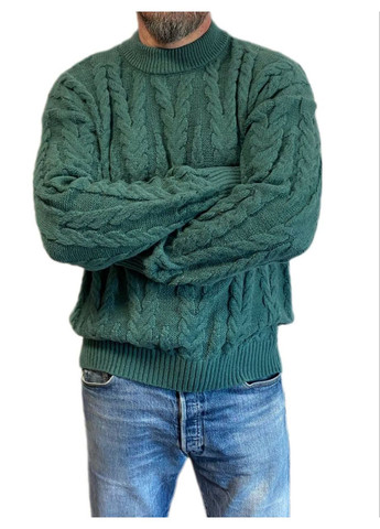 Зелений зимовий светр Wool & Cashmere