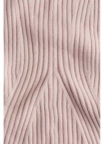 Рожева кежуал в'язане плаття H&M однотонна