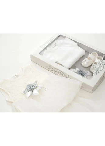 Кремовий демісезонний набір дитячого одягу святковий (5100-56g-cream) Caprice