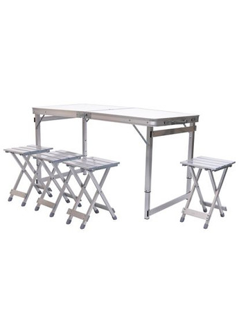 Раскладной стол и 4 стула кемпинговый набор для пикника рыбалки отдыха туристов легкий мобильный комплект ProDobro (364191724)