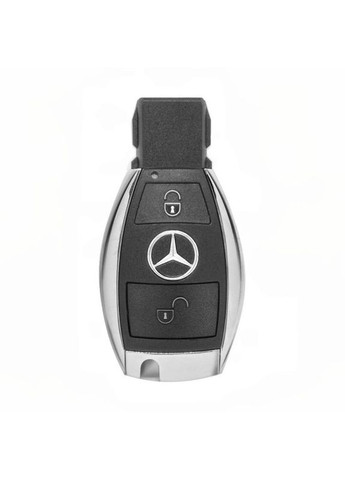 Чехол ключа + золотая окантовка (2 кнопки) TPU Mercedes-Benz (369610375)
