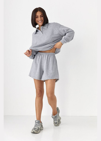 Костюм із шортами та світшотом-поло Lurex Костюм-двойка (334016731)