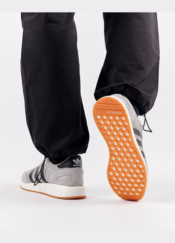 Серые демисезонные кроссовки мужские, вьетнам adidas Originals Iniki Gray Black