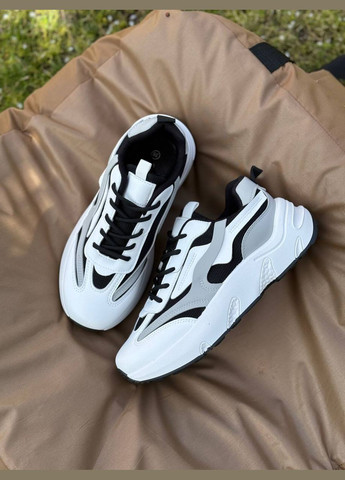 Чорно-білі осінні кросівки жіночі Stilli