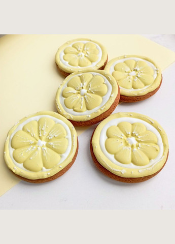 Пряник лимон 1 шт - 7 см No Brand (331902461)