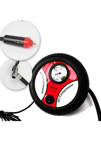 Компресорний насос-колесо автомобільний Air Compressor 260PSI (1756375794) No Brand (335808178)