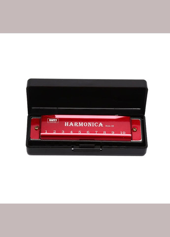 Губна гармошка Harmonica Блюзова Червона No Brand (347641182)