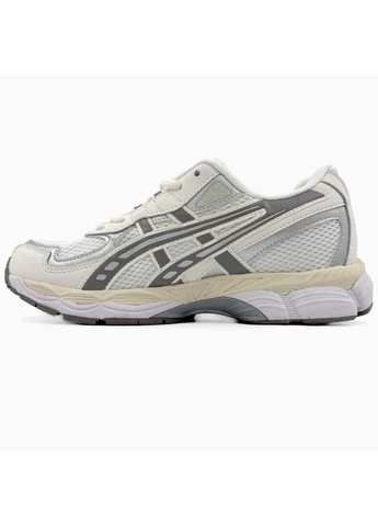 Серые летние кроссовки asics gel-nyc 2055 beige/grey асикс гель нюк No Brand