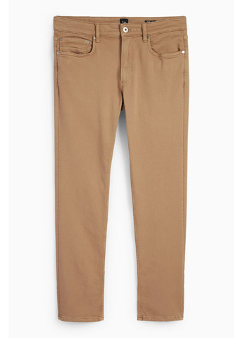 Бежевые кэжуал демисезонные брюки C&A