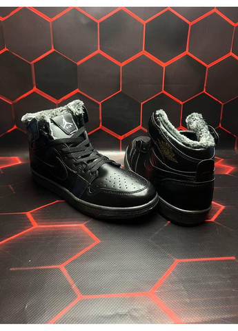 КРОСІВКИ ЖІНОЧІ NIKE AIR JORDAN 1 RETRO BLACK GOLD НАЙК АІР ДЖОРДАН No Brand чорні зими (368868833)