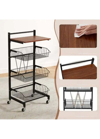 Стелаж Vroda мобільний в стилі Loft Costway (362028098)