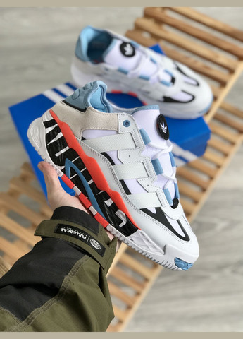 Білі Осінні кросівки чоловічі adidas niteball white | адідас найтбол білі No Brand