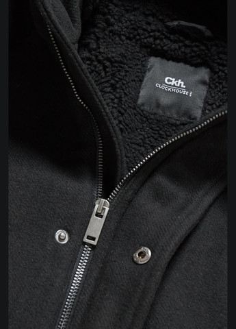 Чорна демісезонна куртка у складі з вовною C&A