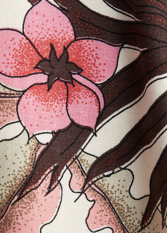 Білий кежуал сукня H&M з квітковим принтом