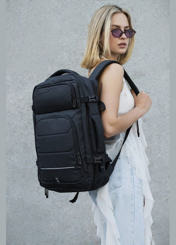 Рюкзак ручная кладь с расширением Reflective Classic USB Black Without (341086883)