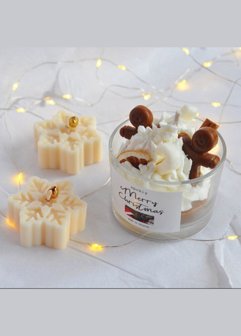Новорічний набір свічок із соєвого воску «Merry Christmas» SP2396 ручної роботи Spokiy (315135575)