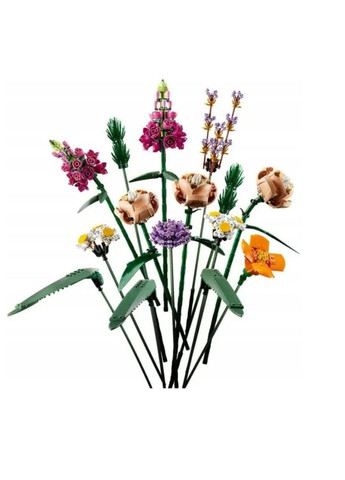 Конструктор 3D Букет цветов, 756 деталей, пластиковый, для развития, творчества и декора дома No Brand (364191365)