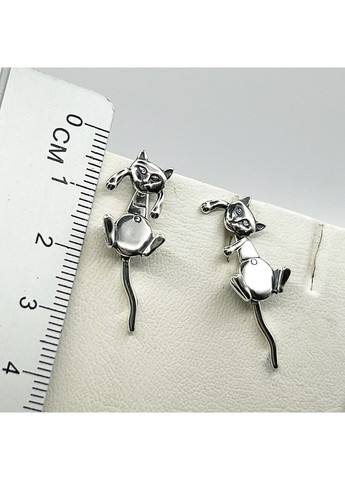 Сережки-пусети срібні "Няв" 4,03 г No Brand (369737650)