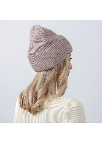 Шапка біні жіноча вовна бежева GEORGE LuckyLOOK 019-539 (367992050)