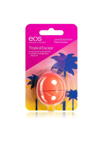 Бальзам для губ Tropical Pink Coconut Limited Edition Sphere Lip Balm Рожевий кокос (7 г) EOS (278773630)