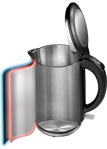 Электрочайник, 1,5л, двойные стенки, Strix контроль, нерж. Gorenje (314747792)