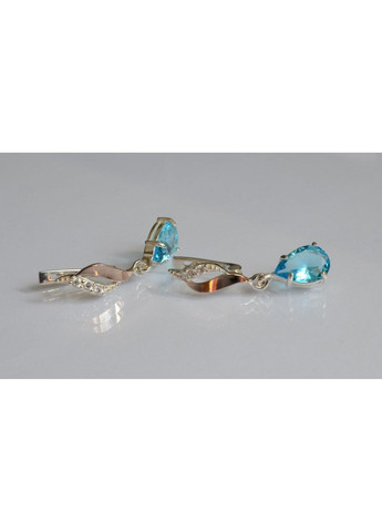 Серебряные серьги с золотыми пластинами Silver Style (367112068)