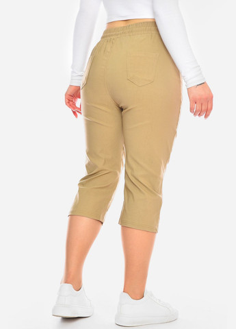 Бриджи женские бежевого цвета Let's Shop (326269951)
