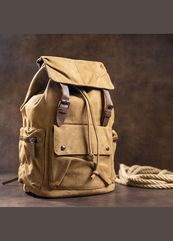 Рюкзак мужской текстильный походный 20134 Коричневый Vintage (301871501)