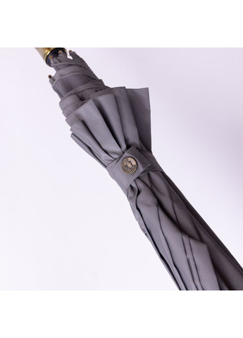 Серый классический зонт-трость полуавтомат из полиэстера 8 спиц диаметр 124 см hp-23-6g Yiwu (369673484)