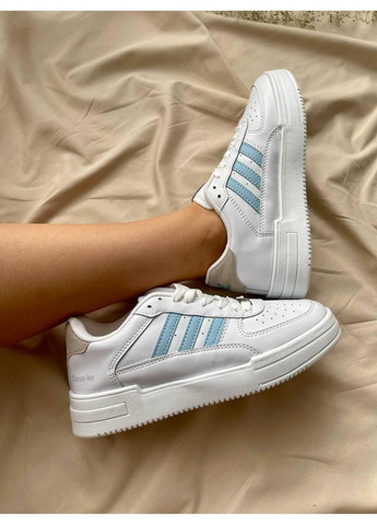 Белые демисезонные кроссовки мужские adidas dass-ler white blue адидас No Brand