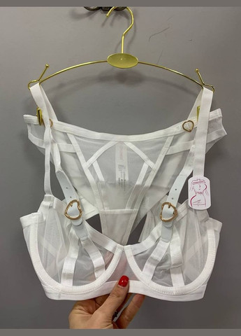 Білий комплект білизни Mandhari