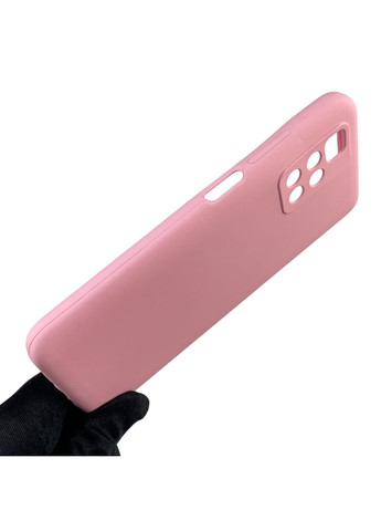 Чехол для Redmi 10 (4G) силиконовый с микрофиброй нескользящий на сяоми редми 10 4г розовый Xiaomi (366386393)