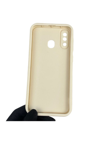 Чохол силіконовий Soft Touch з 3D принтом Майнкрафт для Galaxy A30 (SM-A305F) молочний (Повний захист камери) Samsung (373424579)
