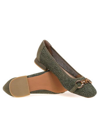Женские балетки женские 9-22503 /770 42 Caprice | зелёные текстиль (295288247)