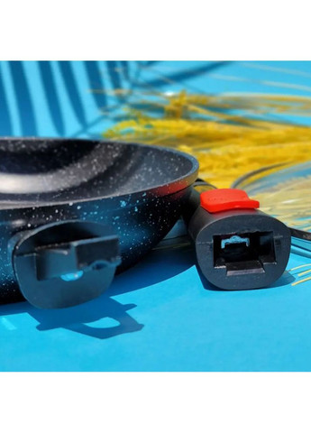 Сковорода 26 см з мармуровим антипригарним покриттям та знімною ручкою (EB-13004) Edenberg (360654639)