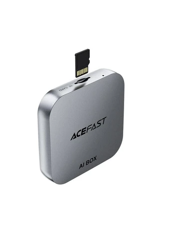 Адаптер QC2 AI Box CarPlay wireless adapter for car Metal Gray Acefast (401484501)