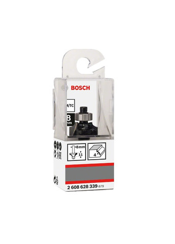Профильная фреза (20.7х8х53 мм) Standard for Wood кромковая с подшипником (21750) Bosch (290253101)