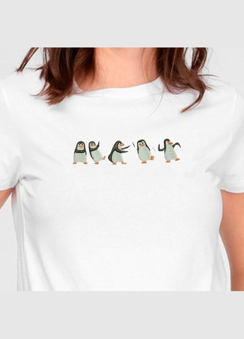 Футболка з вишивкою пінгвінів 02-1 жіноча (391099-15-4) No Brand - (330810089)