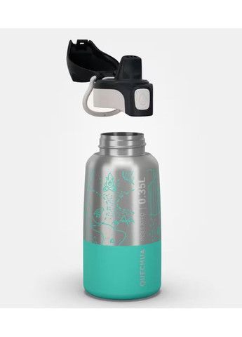 Детский Термос 350мл Нержавеющая Сталь Бирюзовый Quechua (363823370)