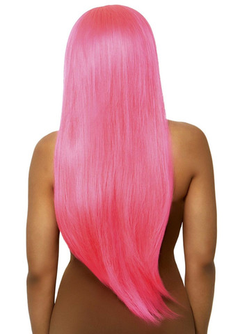 Перука 33″ Long straight center part wig neon pink Leg Avenue (335395629)