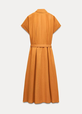 Помаранчева святковий, коктейльна, повсякденний, вечірня, кежуал, ділова, пляжна сукня Zara