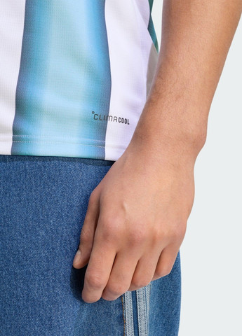 Белый демисезонный спортивный лонгслив adidas с логотипом