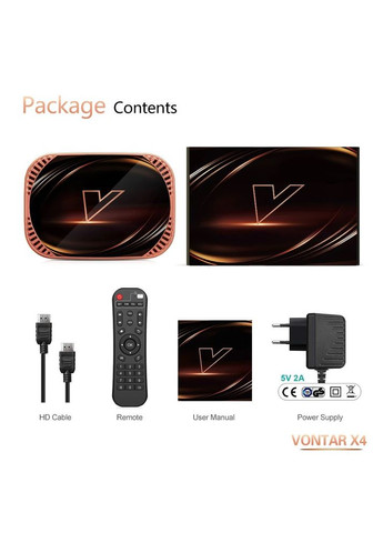 Смарт ТВ приставка X4 4/32 Smart TV Amlogic S905X4 Vontar (300577645)