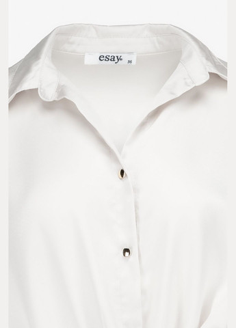 Белая блуза однотонная женская 9526 белый shop (2000989691136) Esay