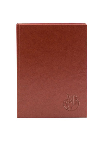 Алфавитная книга А5, 112 листов, линия, обложка балладок, коричневая Фабрика Поліграфіст (281999756)