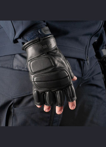 Рукавички безпалі шкіряні Assault Tactical Mk.1 Black M-TAC (315338961)