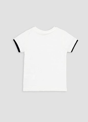 Молочная летняя футболка с коротким рукавом для мальчика цвет молочный цб-00244124 Toontoy