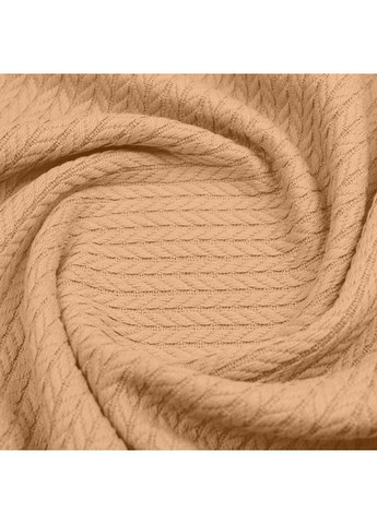 Плед-покрывало косичка 160х230 см Sand Knitted Braid Терракотовый Cosas (369668592)